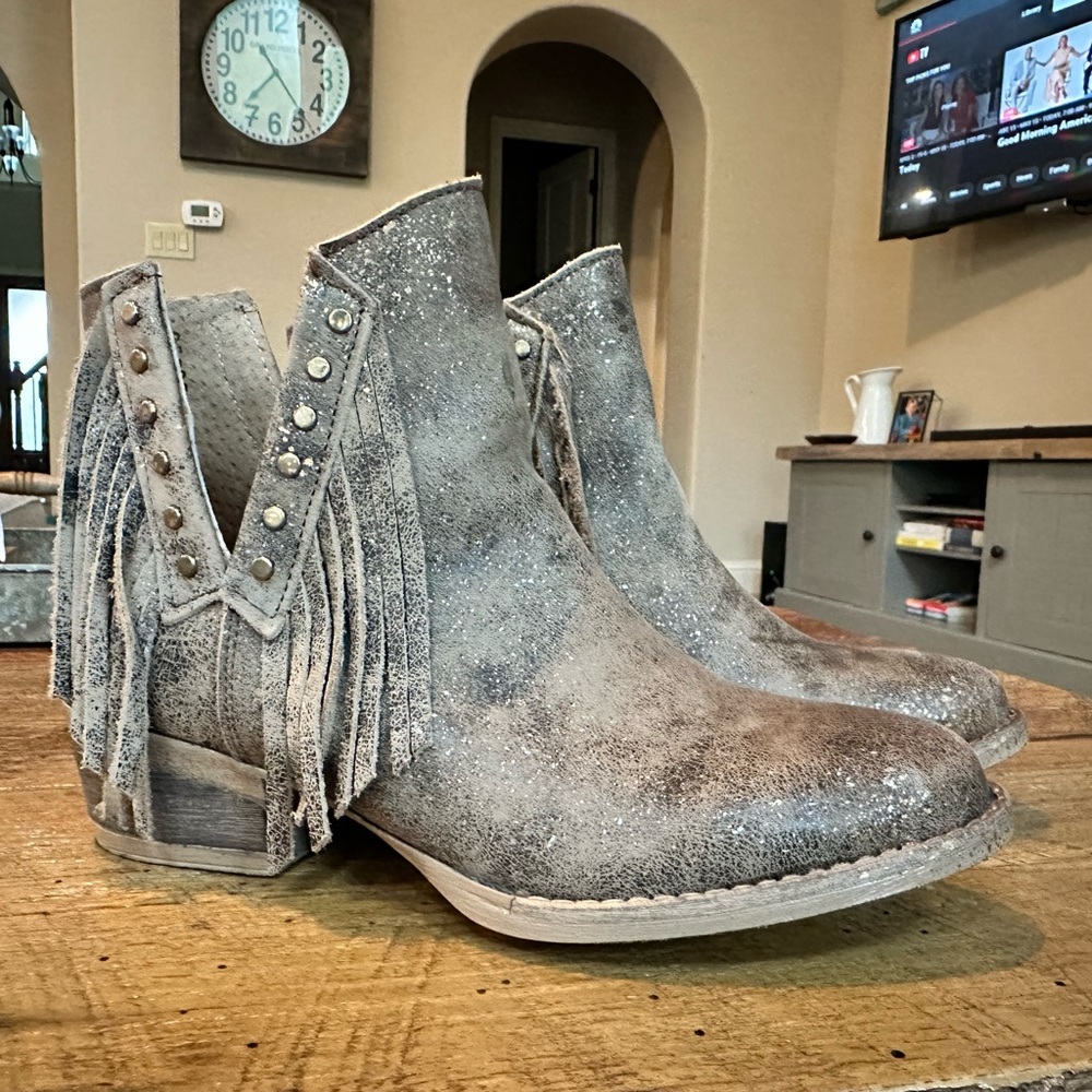 Fringe Ankle Boots